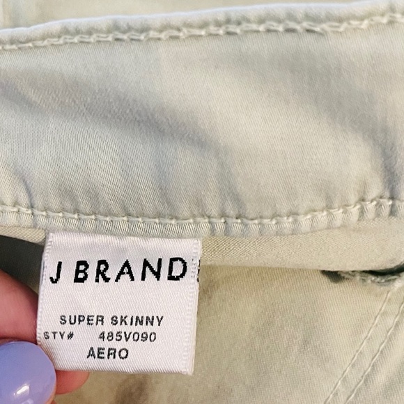 J Brand Super Skinny Mint Jean - Picture 5 of 8